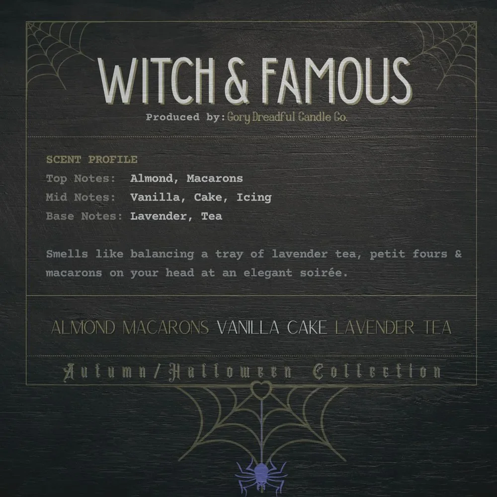 Witch & Famous Room Salt Crystal Potpourri: Almond Macarons Vanilla Lav Tea Mini